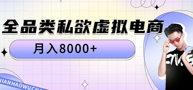 全品类私域虚拟电商 月入8000+保姆级教程-创客联盟资源网-本站致力于分享优质实用的互联网资源,创业项目,软件工具