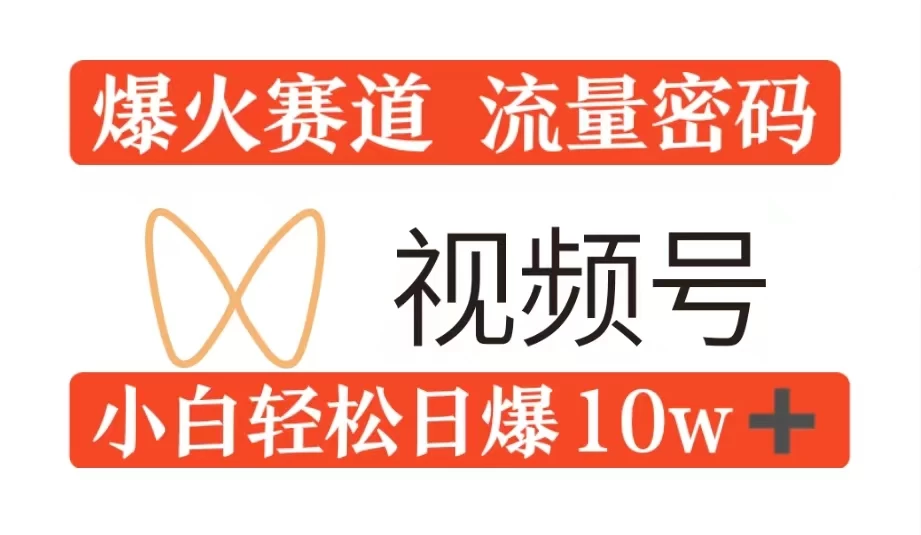 0粉在视频号爆火赛道流量密码，模式全方位，小白轻松日爆10w+流量-创客联盟资源网-本站致力于分享优质实用的互联网资源,创业项目,软件工具